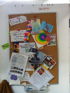 Bulletin Board at SCRAP