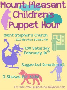 Puppet hour poster